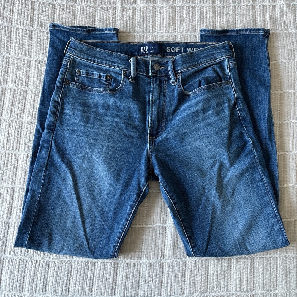 GAP Denim Soft Wear Slim Jeans Size 32x32